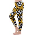 Yellow high art abstraction Winter Leggings  View2