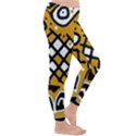 Yellow high art abstraction Winter Leggings  View3