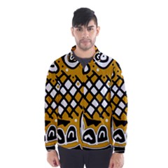 Yellow High Art Abstraction Wind Breaker (men)