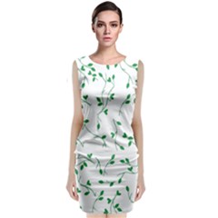 Nature Pattern Classic Sleeveless Midi Dress