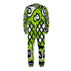 Green High Art Abstraction Onepiece Jumpsuit (kids)