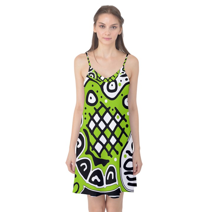 Green high art abstraction Camis Nightgown