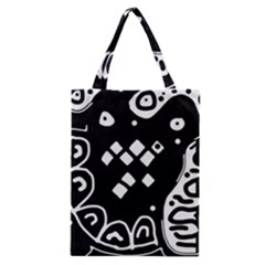 Black And White High Art Abstraction Classic Tote Bag