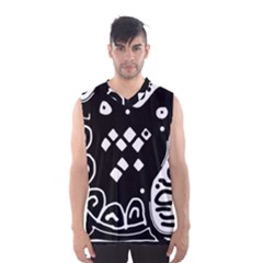 Black And White High Art Abstraction Men s Basketball Tank Top by Valentinaart