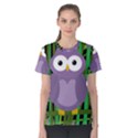 Purple owl Women s Cotton Tee View1