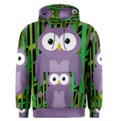 Purple Owl Men s Pullover Hoodie