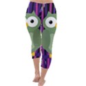 Green and purple owl Capri Winter Leggings  View4