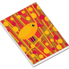 Yellow Bird Large Memo Pads by Valentinaart