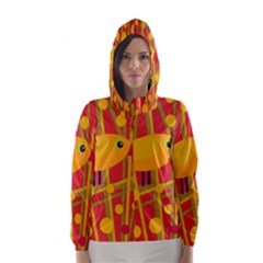 Yellow Bird Hooded Wind Breaker (women)