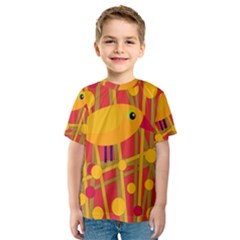 Yellow Bird Kid s Sport Mesh Tee