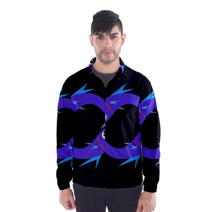 Blue fishes Wind Breaker (Men)