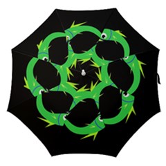 Green Fishes Straight Umbrellas