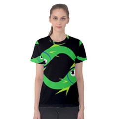 Green Fishes Women s Cotton Tee