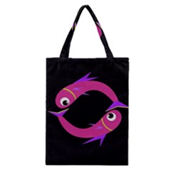 Magenta Fishes Classic Tote Bag