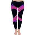 Magenta fishes Winter Leggings  View1