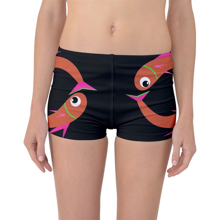 Orange fishes Boyleg Bikini Bottoms