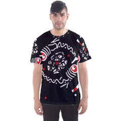 Abstract Fishes Men s Sport Mesh Tee