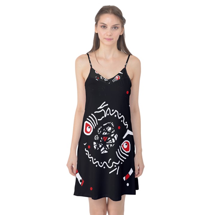 Abstract fishes Camis Nightgown