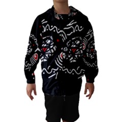 Abstract Fishes Hooded Wind Breaker (kids)