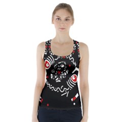 Abstract Fishes Racer Back Sports Top by Valentinaart