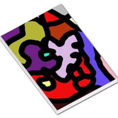 Colorful Abstraction By Moma Large Memo Pads by Valentinaart