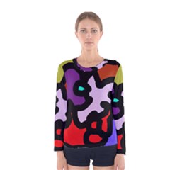 Colorful Abstraction By Moma Women s Long Sleeve Tee