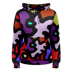 Colorful Abstraction By Moma Women s Pullover Hoodie by Valentinaart