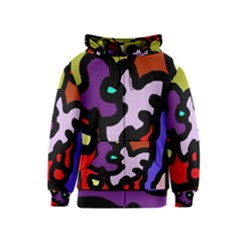 Colorful Abstraction By Moma Kids  Zipper Hoodie