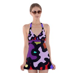 Colorful Abstraction By Moma Halter Swimsuit Dress