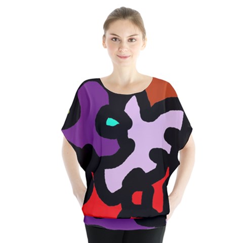 Colorful Abstraction By Moma Blouse by Valentinaart