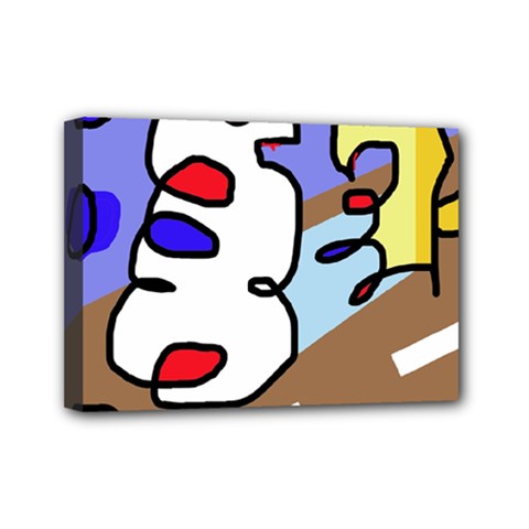 Abstract Comic Mini Canvas 7  X 5 