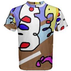 Abstract Comic Men s Cotton Tee by Valentinaart