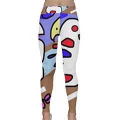 Abstract Comic Yoga Leggings 