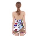 Abstract comic Halter Swimsuit Dress View2