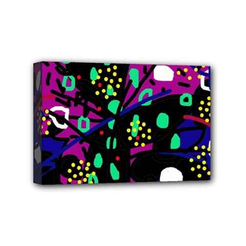 Abstract colorful chaos Mini Canvas 6  x 4 