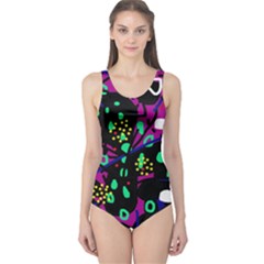 Abstract Colorful Chaos One Piece Swimsuit by Valentinaart