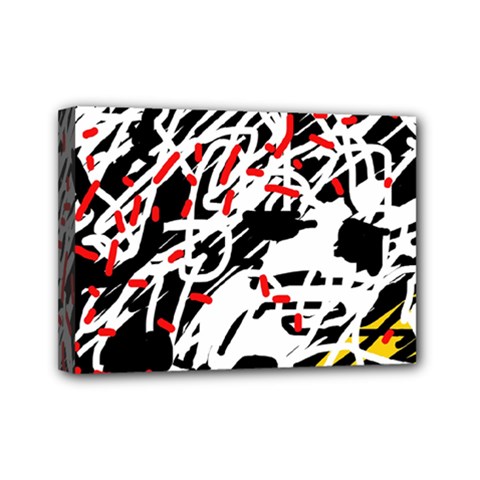 Colorful Chaos By Moma Mini Canvas 7  X 5 