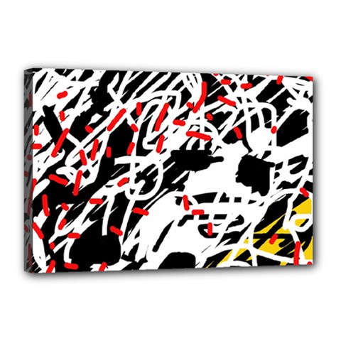 Colorful Chaos By Moma Canvas 18  X 12 