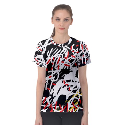 Colorful Chaos By Moma Women s Sport Mesh Tee by Valentinaart