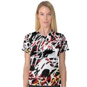 Colorful chaos by Moma Women s V-Neck Sport Mesh Tee View1