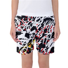 Colorful Chaos By Moma Women s Basketball Shorts by Valentinaart