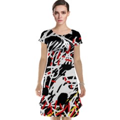 Colorful Chaos By Moma Cap Sleeve Nightdress