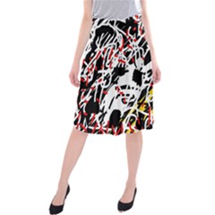 Colorful Chaos By Moma Midi Beach Skirt