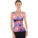 Pink Daisy Pattern Tank Top View1