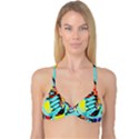 Abstract animal Reversible Tri Bikini Top View1