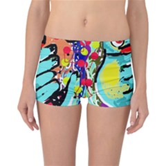 Abstract Animal Reversible Boyleg Bikini Bottoms by Valentinaart