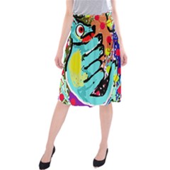 Abstract Animal Midi Beach Skirt