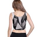 Simple gray abstraction Crop Top View3