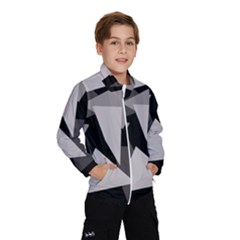 Simple Gray Abstraction Wind Breaker (kids)