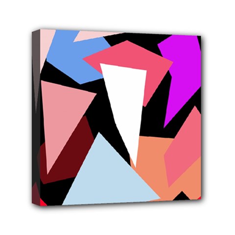 Colorful Geometrical Design Mini Canvas 6  X 6 